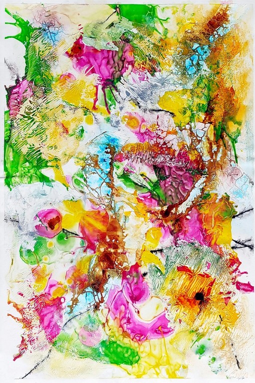 40x50, acryl auf steinpapier